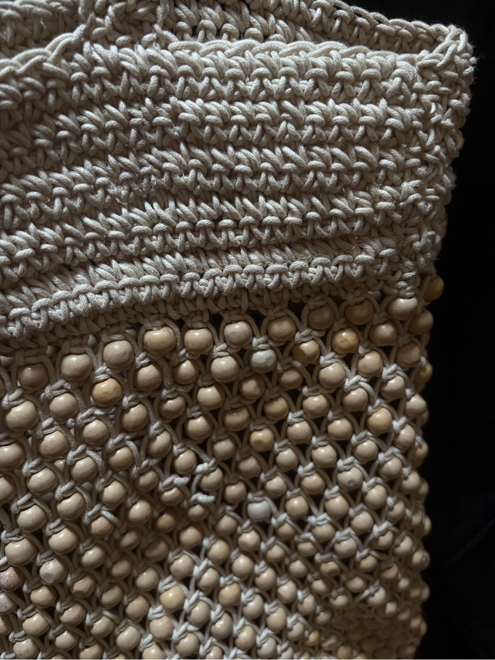 Madewell Woven Beaded Tote Bag in Natural Cream - Picture 2 of 4